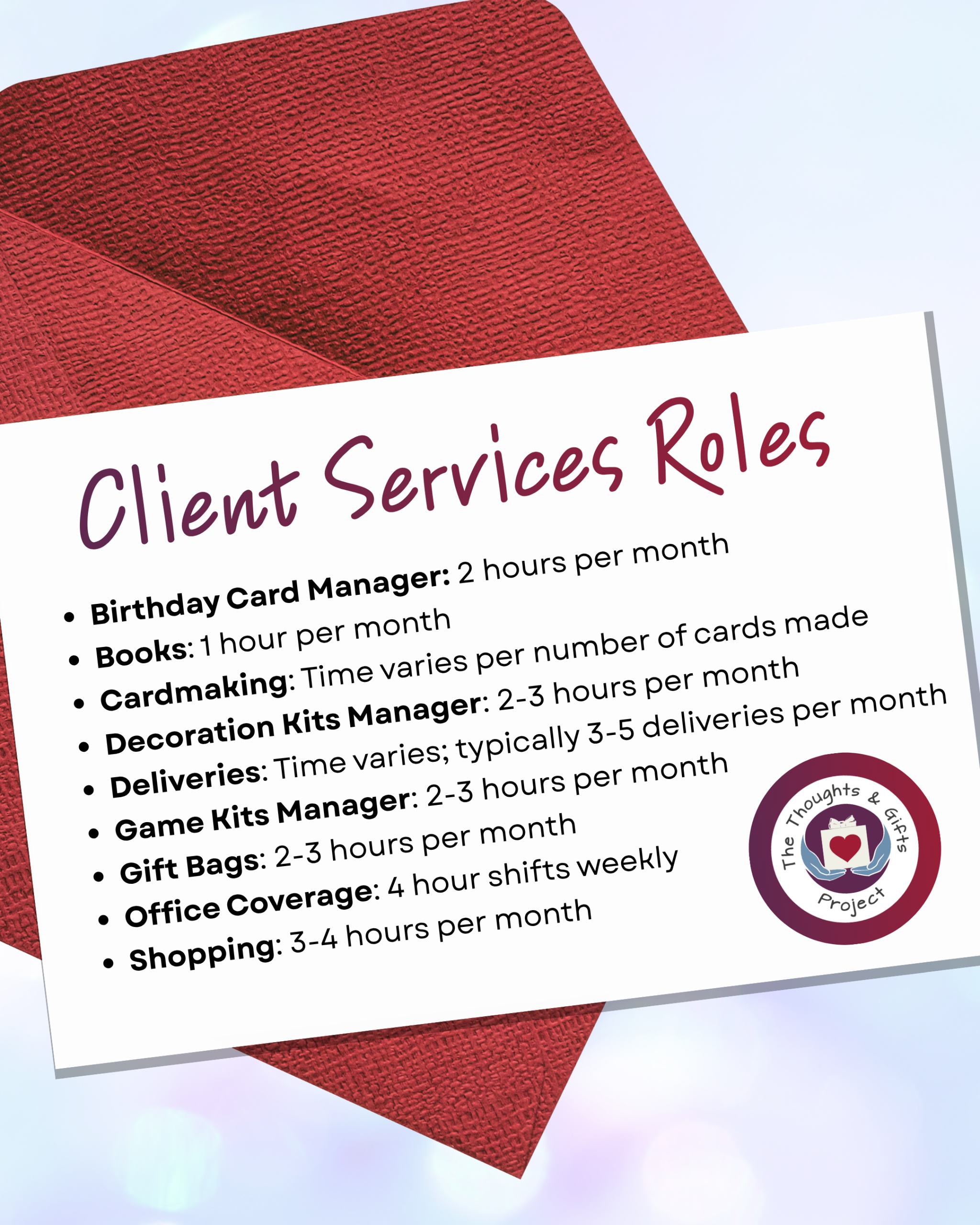 TAG: Client Services Roles Client Services Roles